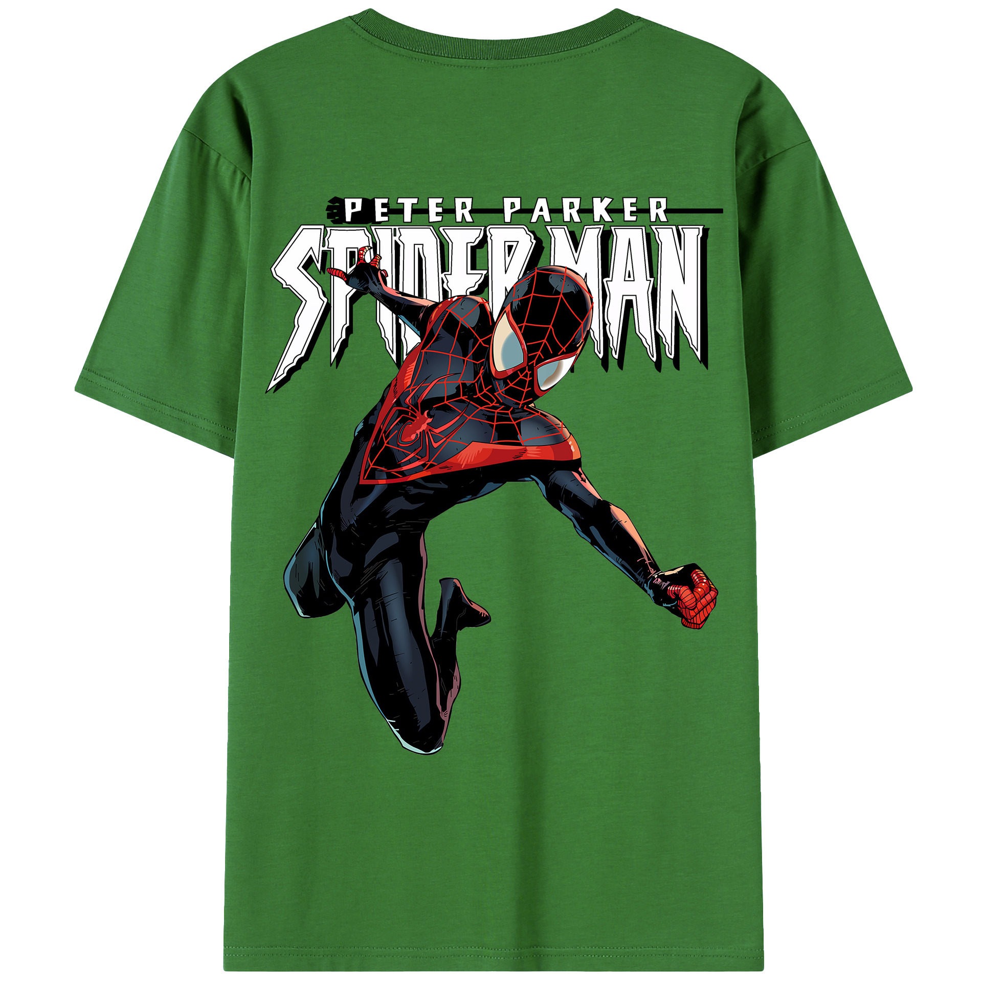 （画像用） Spider Man スパイダーマン レディース半袖Tシャツ(バックプリント)